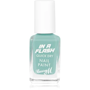 Barry M IN A FLASH rýchloschnúci lak na nechty odtieň Blue Boost 10 ml