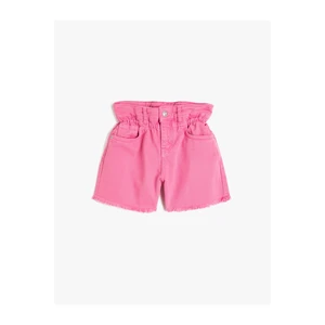 Koton Jeans Shorts with elasticated waist, pockets. Cotton