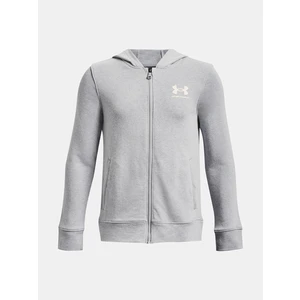 Under Armour UA Rival Terry FZ Hoodie Mikina dětská Šedá