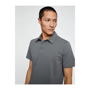 Koton Basic T-Shirt Polo Neck Cotton