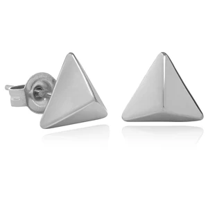 Troli Kôstkové trojuholníkové náušnice z ocele VAAXF063S