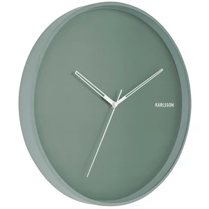 Miętowy zegar ścienny Karlsson Hue, ø 40 cm