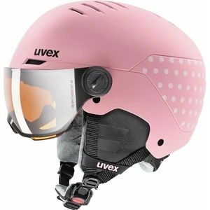 UVEX Rocket Junior Visor Pink Confetti Mat 54-58