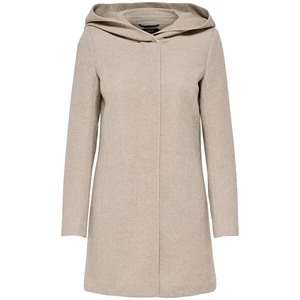 Beige Hooded Coat ONLY Sedona - Women
