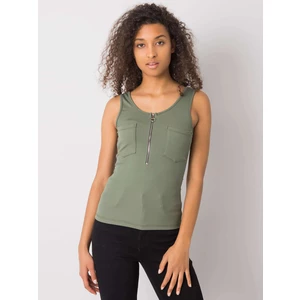 Green top with pockets from Rosalind