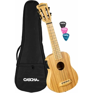 Cascha HH 2312E Bamboo Szoprán ukulele Natural