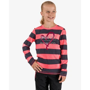 Pink-grey girly striped T-shirt SAM 73