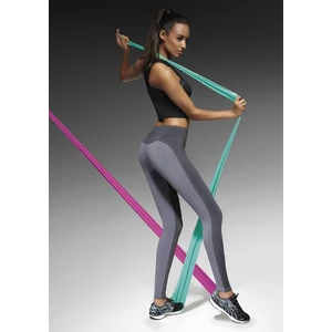 Bas Bleu VICTORIA two-tone sports leggings made of combined materials