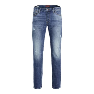 Jack&Jones Pánske džínsy JJITIM Straight Fit 12213158 Blue Denim 31/34