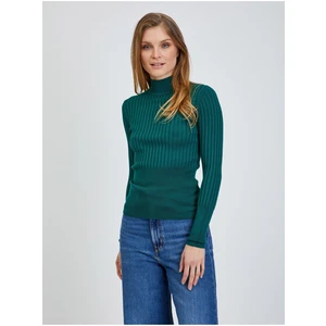 Green Ribbed Sweater ORSAY - Women