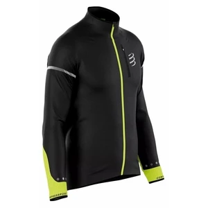 Compressport Hurricane Windproof Jacket Flash M Black/Fluo Yellow S Kurtka do biegania