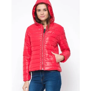 Studded jacket red