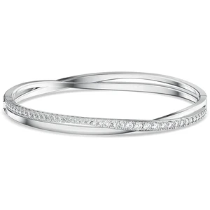 Swarovski Třpytivý pevný náramek TWIST 5572725 M - 5,8 cm