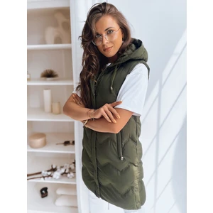 Women's quilted vest TAMIRA green Dstreet