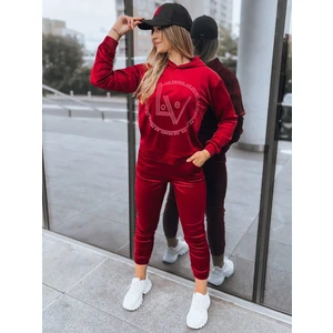 Women's velvet set VIP PRIVATE burgundy Dstreet