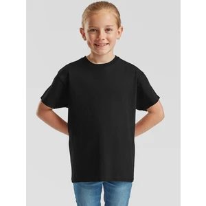 Black T-shirt for Children Original Fruit of the Loom