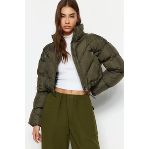 Trendyol Khaki Water-repellent Crop Inflatable Coat