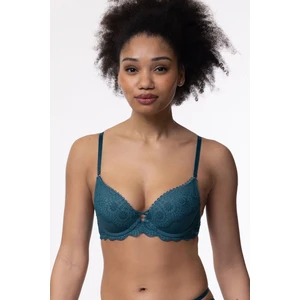 Podprsenka push-up plunge Dorina D001999LA038 - DORBL0087/modro-zelená / 80B DOR1D031-BL0087