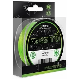 Delphin splietaná šnúra maestro fluo zelená 150 m - 0,07 mm 4,5 kg