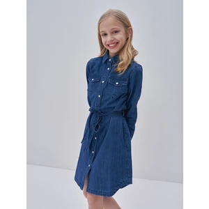 Big Star Woman's -- Dress 340105 Medium Denim-300