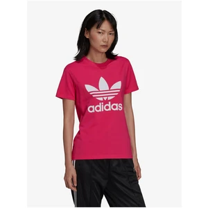 Dark Pink Women's T-Shirt adidas Originals - Women