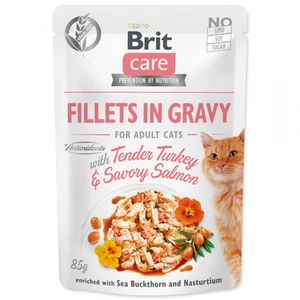 BRIT CARE cat kapsa  ADULT  TENDER turkey/salmon - 85g