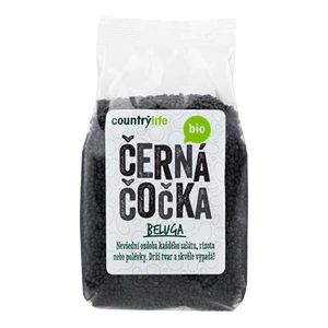 Country Life Šošovka čierna beluga BIO 500 g