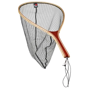 DAM podběrák Exquisite-Wooden Net Rubber Mesh