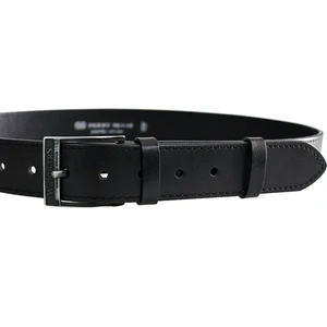 Penny Belts Pánsky kožený opasok 17-1-60 black 110 cm