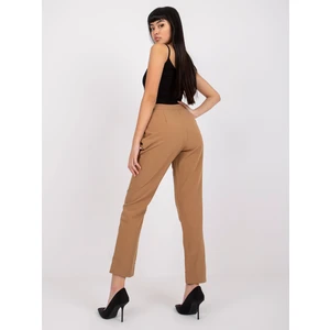 Brasilia camel long fabric pants