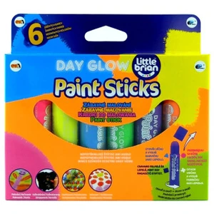 Little Brian Paint Sticks - Zářivé barvy 6 ks