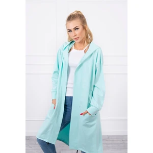 Cape with a hood oversize mint