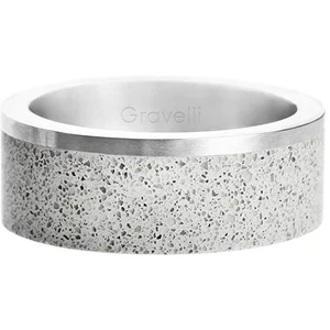 Gravelli Betónový prsteň Edge oceľová / sivá GJRUSSG002 47 mm