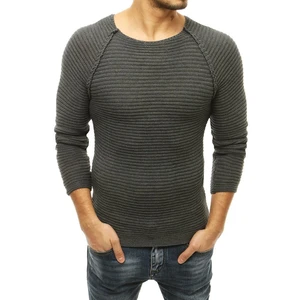 Men's pull-on sweater anthracite WX1660