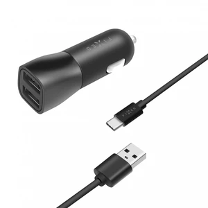 Adaptér do auta FIXED 2xUSB, 15W Smart Rapid Charge + USB-C kabel 1m (FIXCC15-2UC-BK) čierny Praktický set nabíjecího adaptéru a UCB-C kabelu FIXED pr