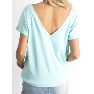 T-shirt with a neckline at the back mint