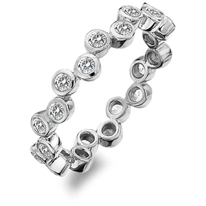 Hot Diamonds Luxusní stříbrný prsten s topazy Willow DR208 60 mm