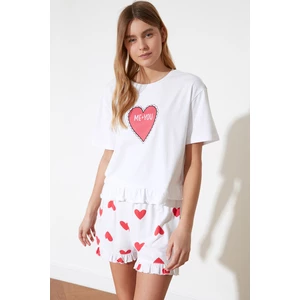 Piżama damska Trendyol Heart patterned