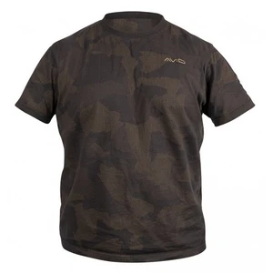 Avid carp tričko distortion camo t-shirt - velikost m