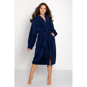 Josephine Long Navy Bathrobe