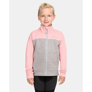 Girls' cotton sweatshirt Kilpi HALI-JG Light pink