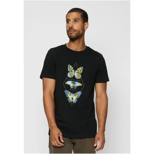 Black T-shirt Butterfly Night