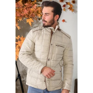 M8640 DEWBERRY MEN'S COAT-PLAIN BEIGE