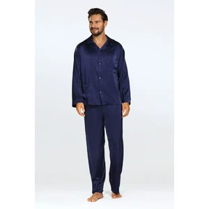 DKaren Man's Pyjamas Lukas Navy Blue