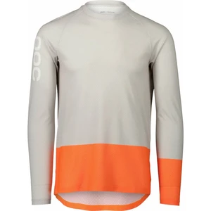 POC MTB Pure LS Jersey Granite Grey/Zink Orange M