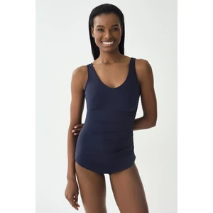 Dagi Women's Navy Blue Concentrator Swimsuit