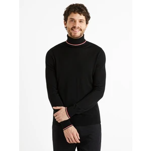 Celio Sweater with turtleneck Deblack - Men