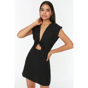 Trendyol Black Cut Out Detailed Dress