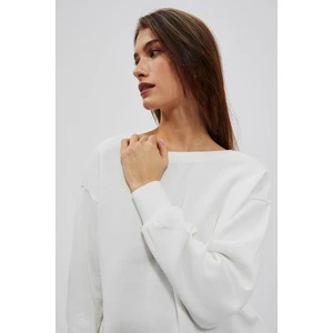 WOMEN'S SWEATSHIRT L-BL-4001 OFF WHITE