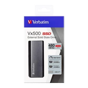 SSD Verbatim 2.5", USB 3.0 (3.2 Gen 1), 480GB, GB, Vx500, 47443